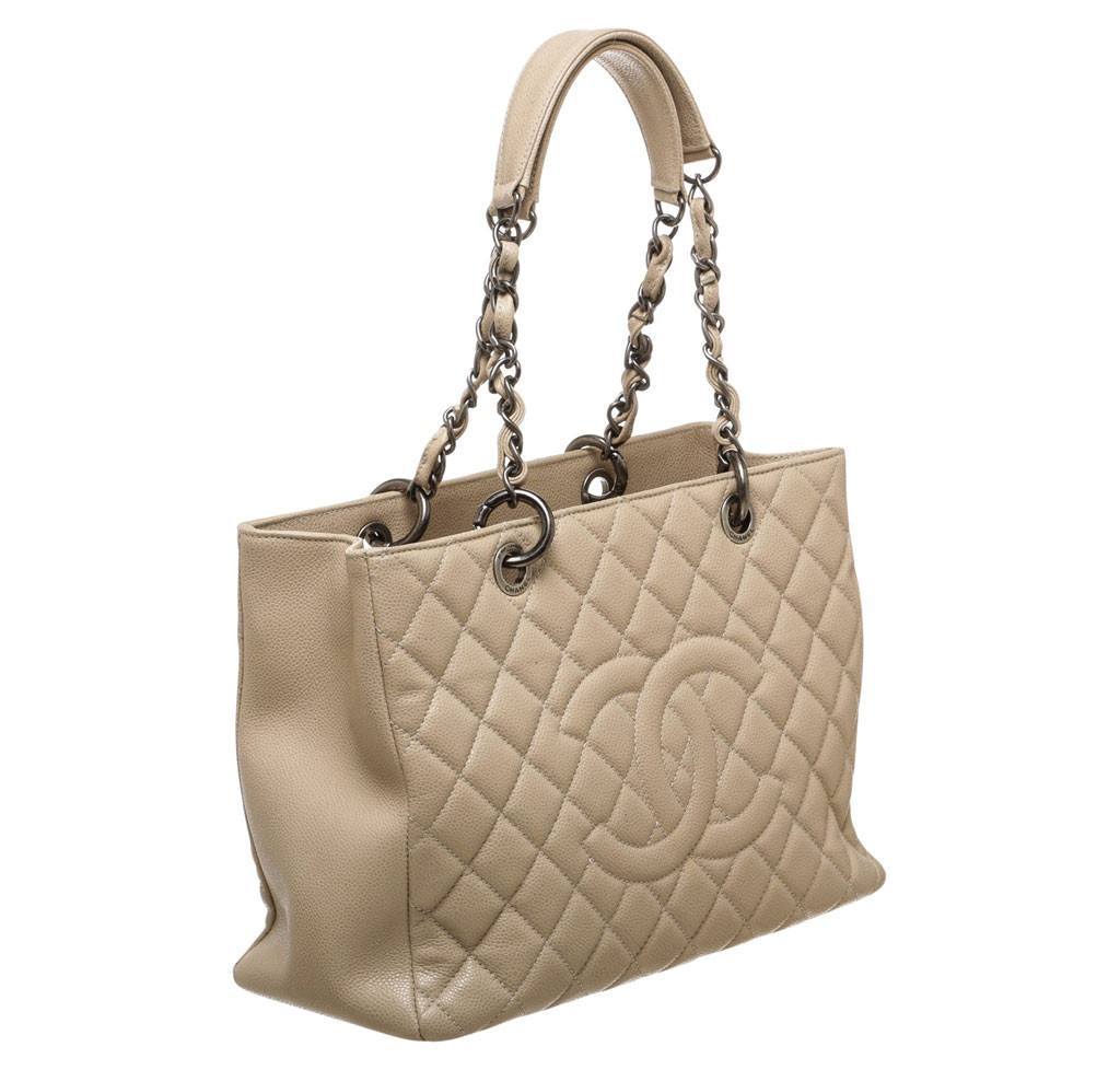 Chanel Grand Shopper Tote Bag Beige