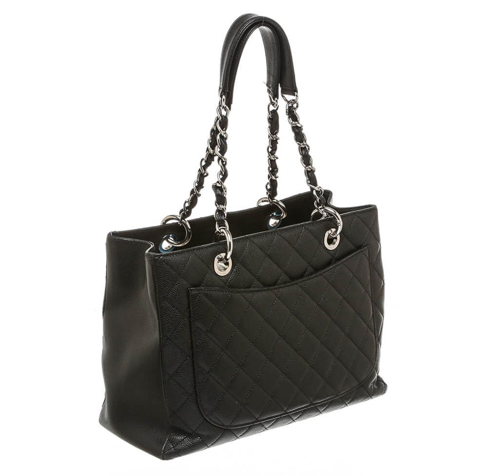Chanel Grand Shopper Tote Bag Black Caviar Leather