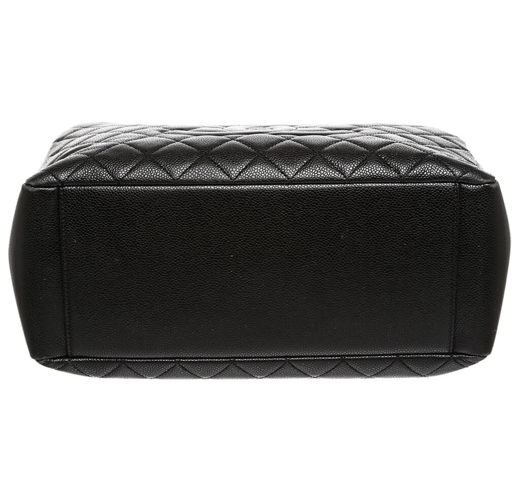 Chanel Grand Shopper Tote Bag Black Caviar Leather