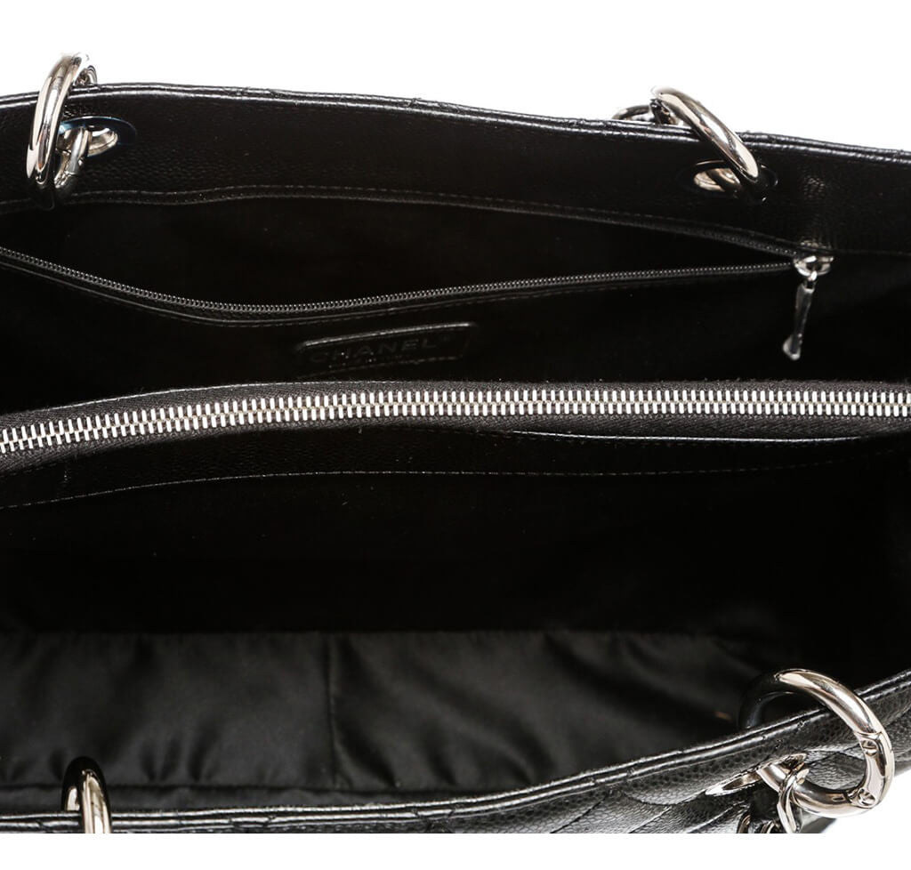 Chanel Grand Shopper Tote Bag Black Caviar Leather