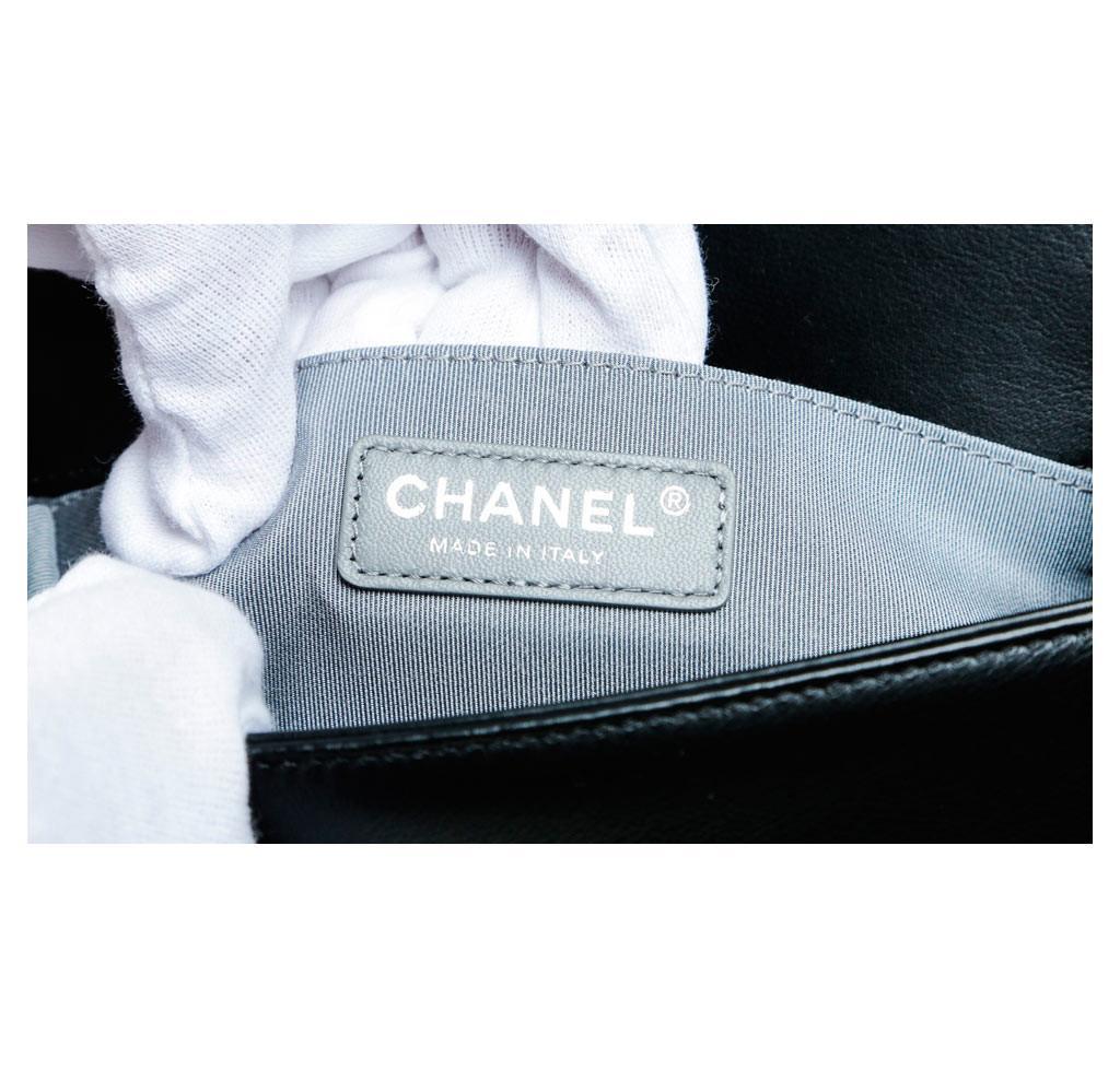 Chanel Mini Boy Chevron Bag Black