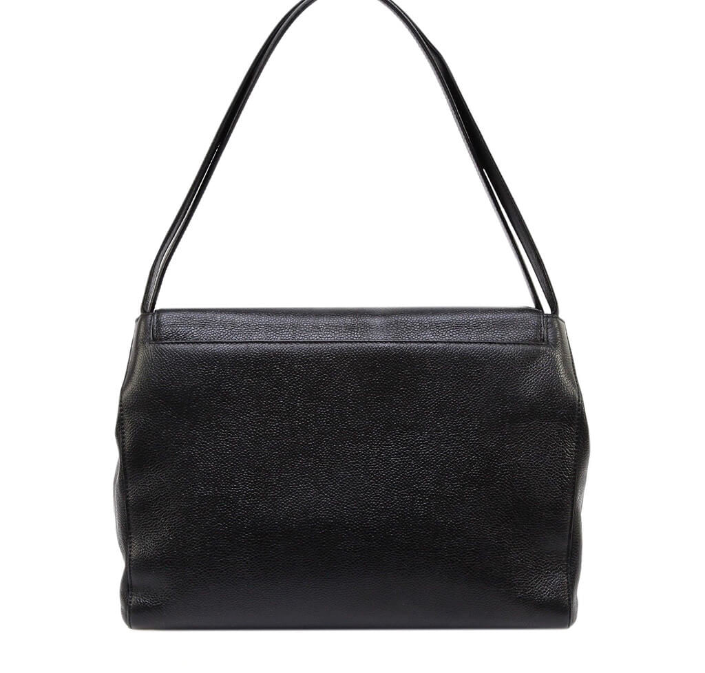 Chanel Flap Bag Black Caviar Gold Hardware