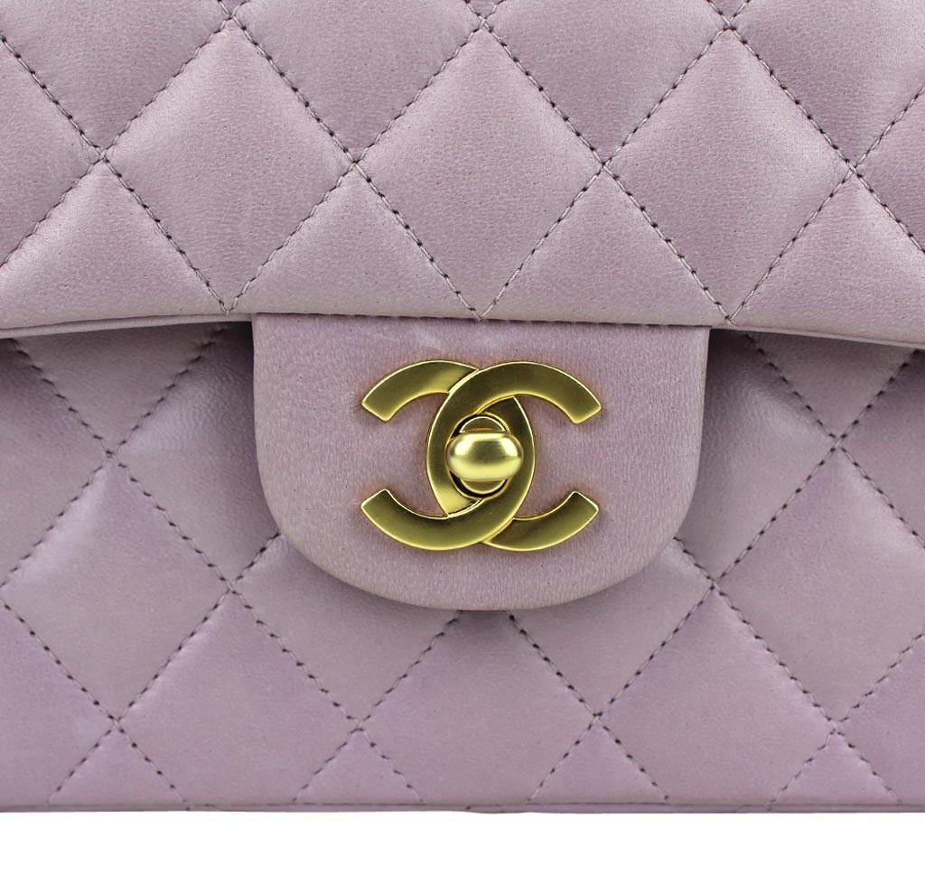 Chanel Flap Bag Light Purple Lambskin