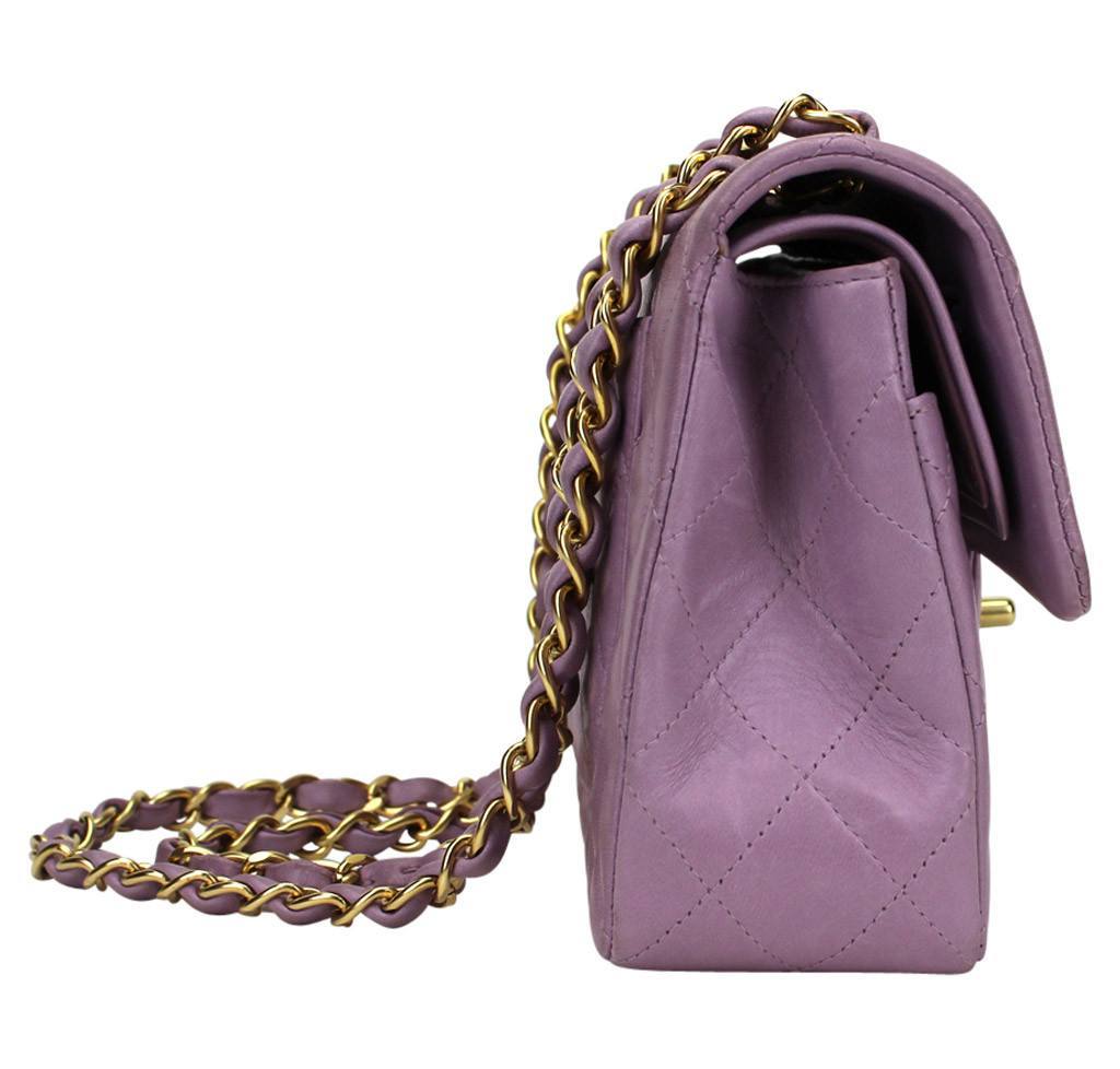 Chanel Flap Bag Light Purple Lambskin
