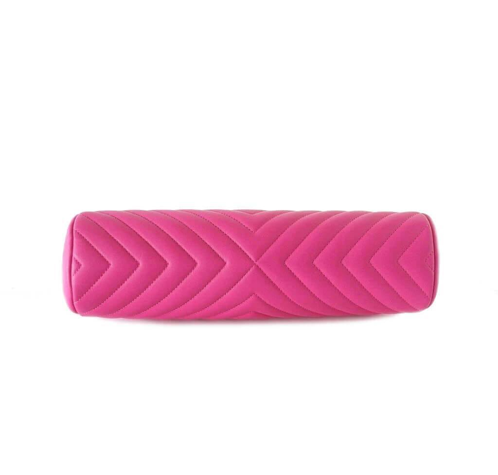 Chanel Chevron Clutch Bag Pink