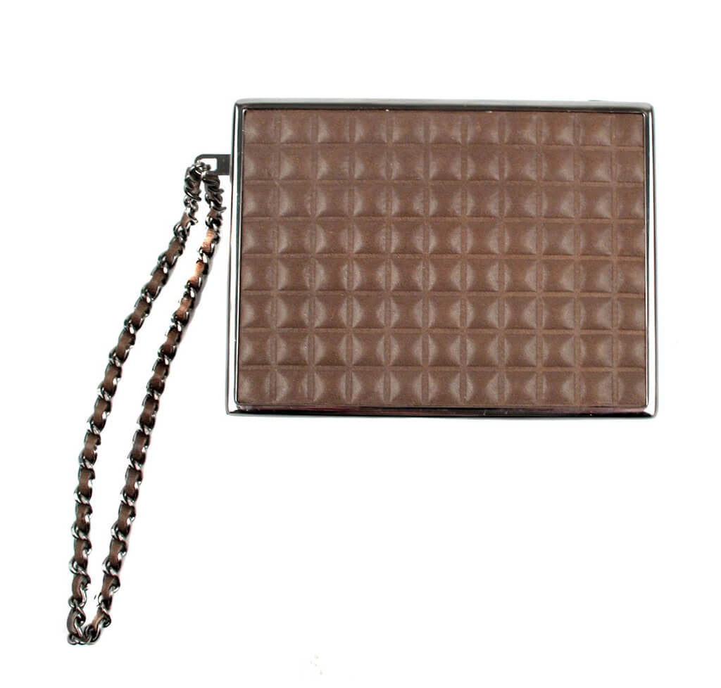 Chanel Cigarette Clutch Bag Brown