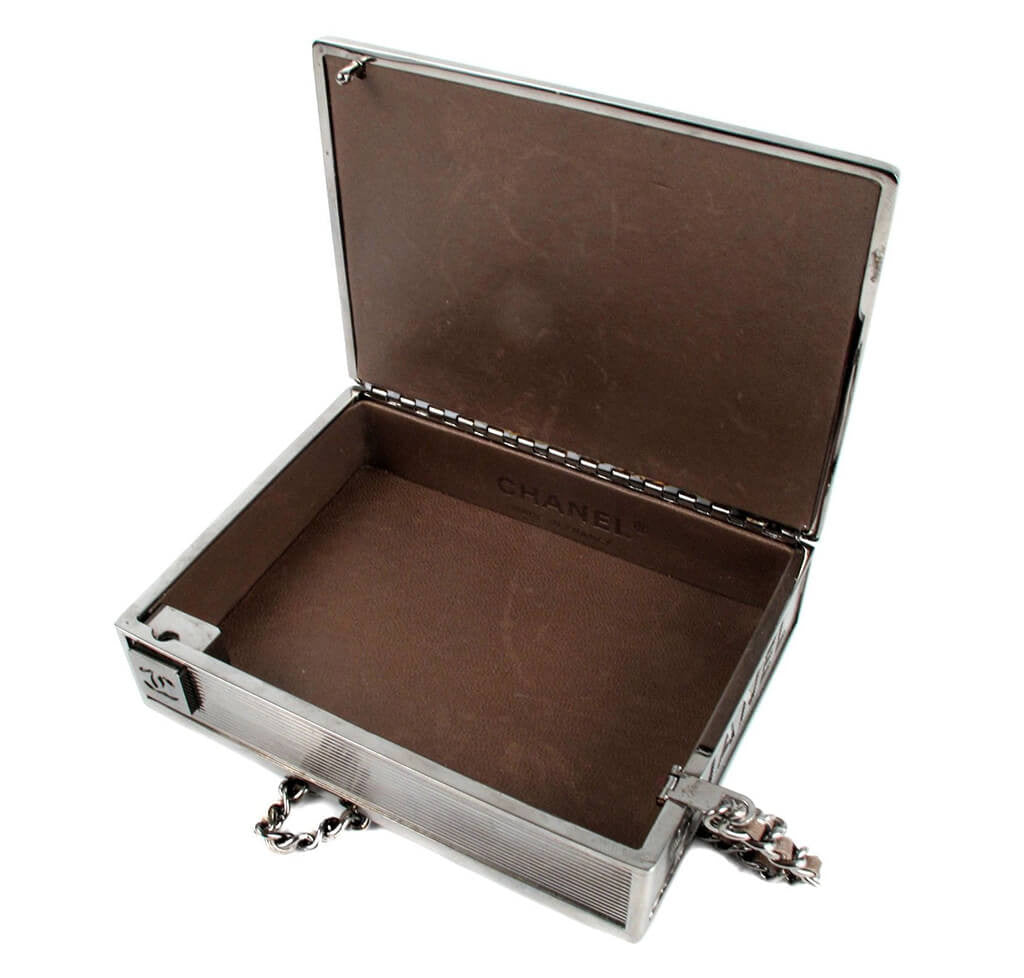 Chanel Cigarette Clutch Bag Brown