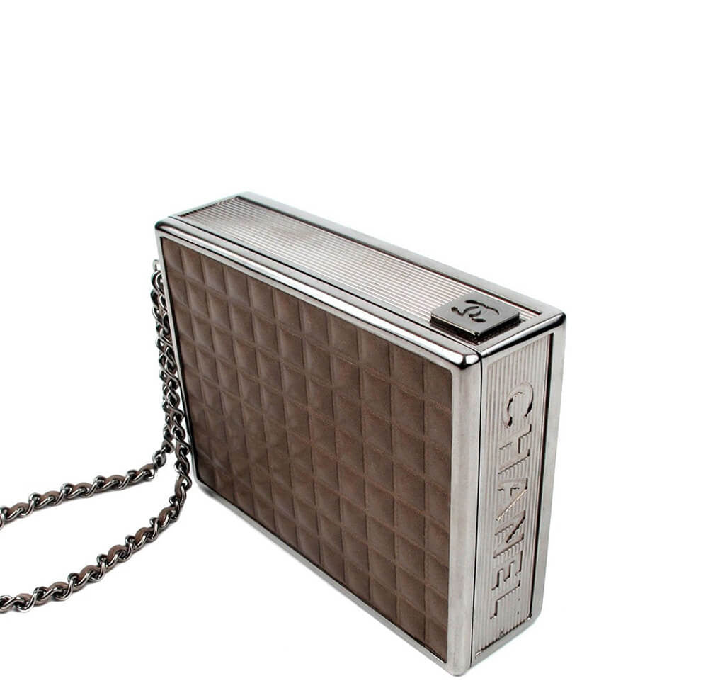 Chanel Cigarette Clutch Bag Brown