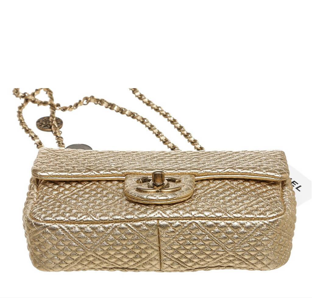 Chanel 15C Coin Classic Bag Gold