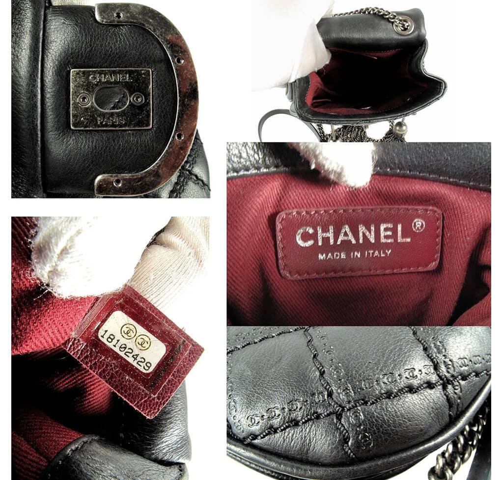 Chanel Edinburgh Crossbody Tassel Bag Black