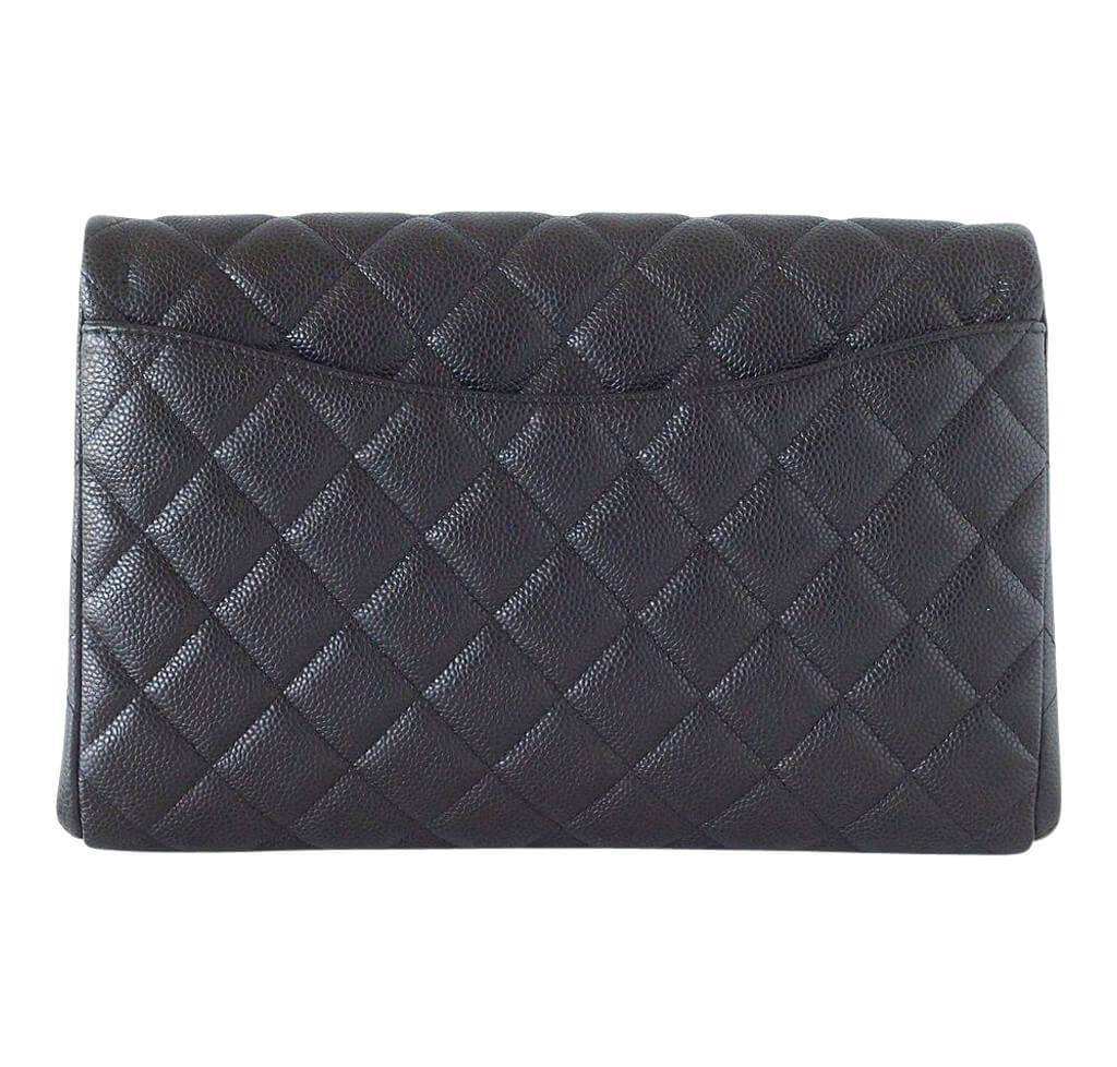 Chanel Flap Bag Black Caviar SHW