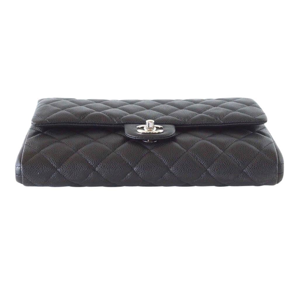 Chanel Flap Bag Black Caviar SHW