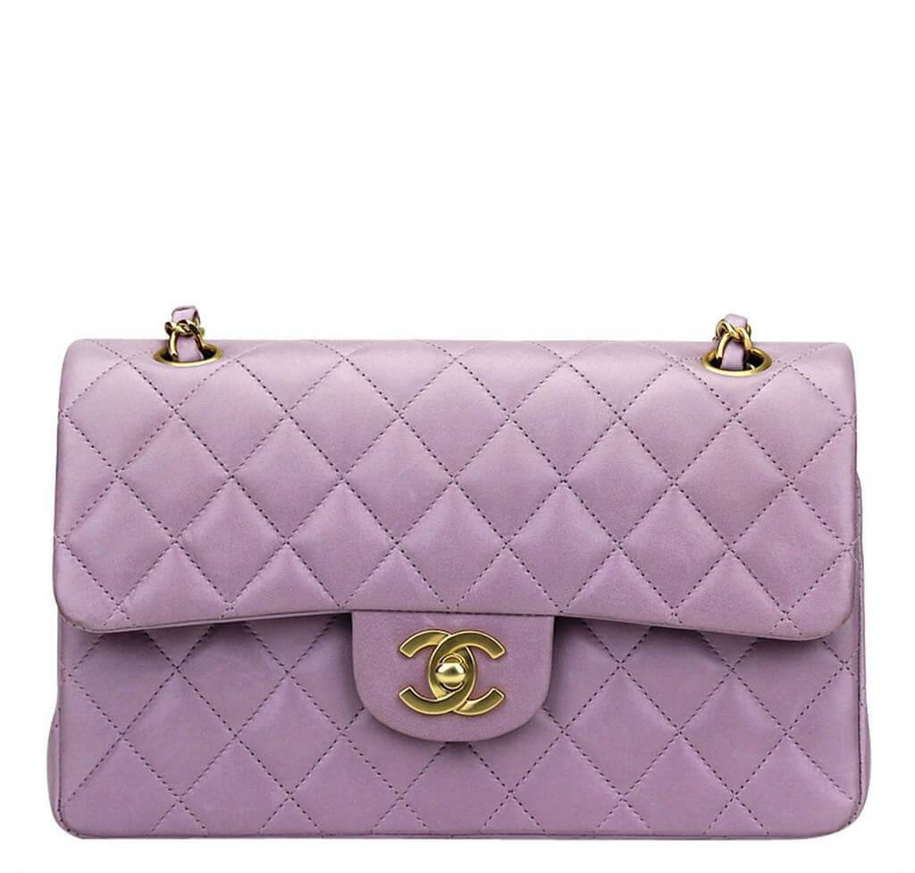 Chanel Flap Bag Light Purple Lambskin