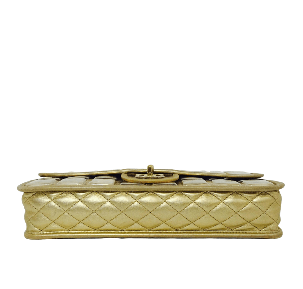 Chanel Ice Cube Bag Gold Metallic Limited Edition