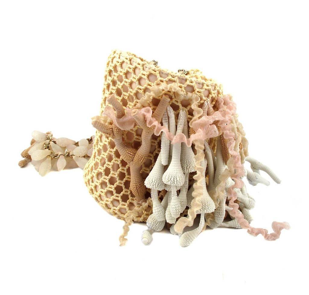 Chanel Boy Minaudiere Seashell Coral Bag