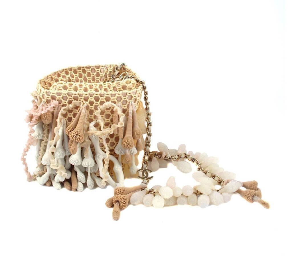 Chanel Boy Minaudiere Seashell Coral Bag
