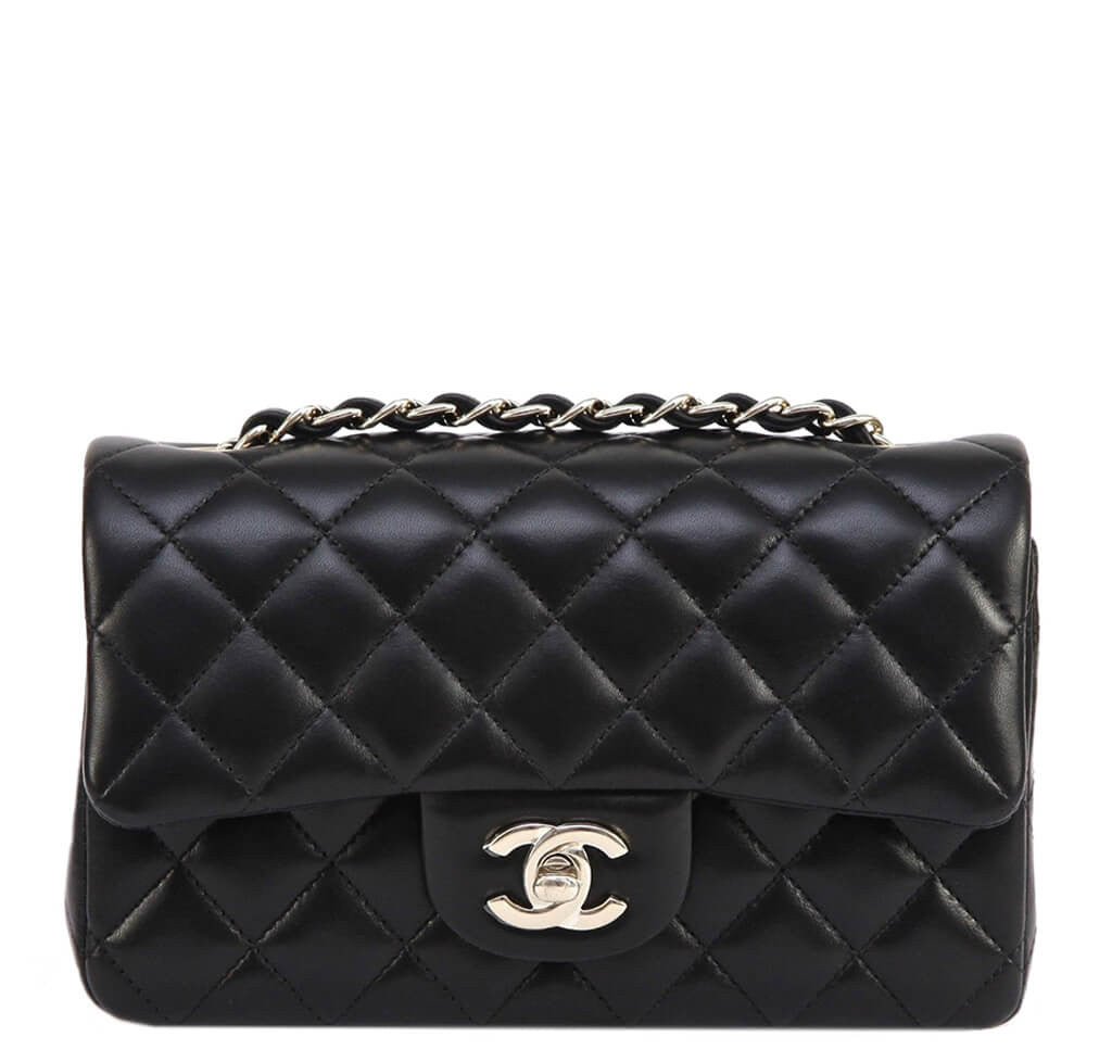 Chanel Mini Shoulder Bag Black Gold Hardware