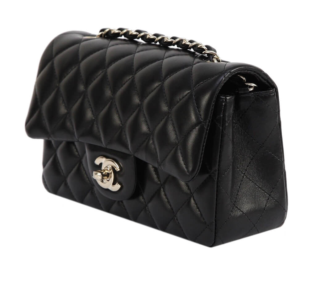 Chanel Mini Shoulder Bag Black Gold Hardware