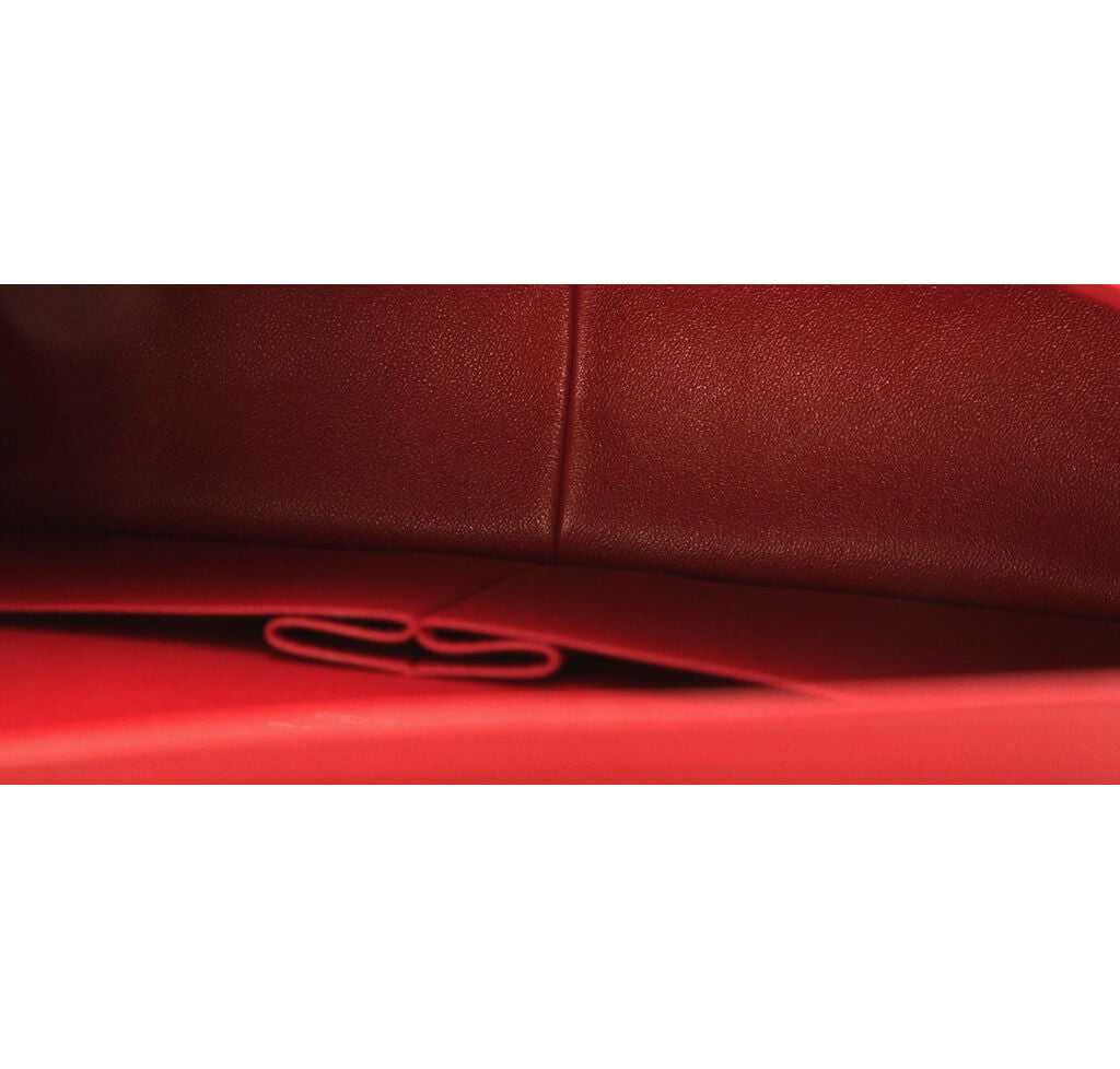 Chanel Jumbo Double Flap Bag Red Ruthenium Hardware