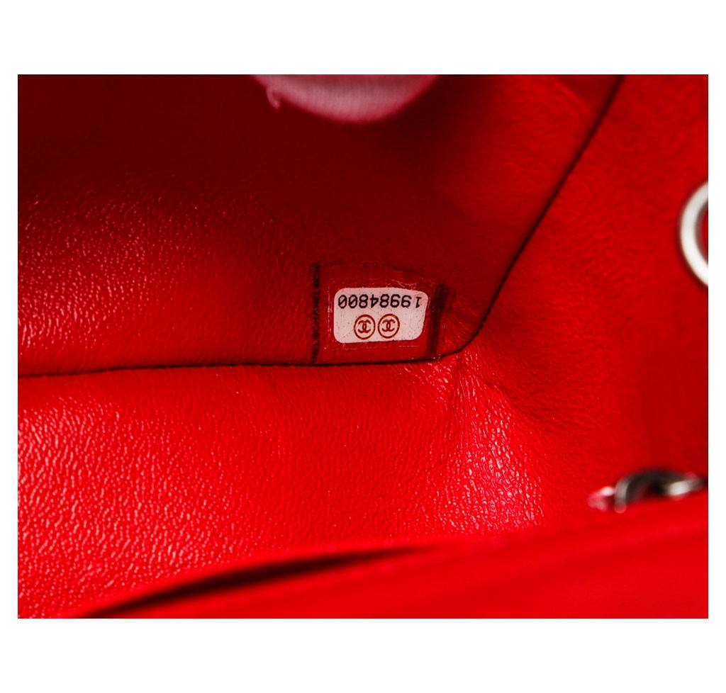 Chanel Mini Classic Flap Bag Red Lambskin