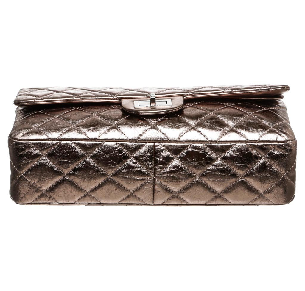 Chanel 2.55 Reissue Bag Silver Calfskin