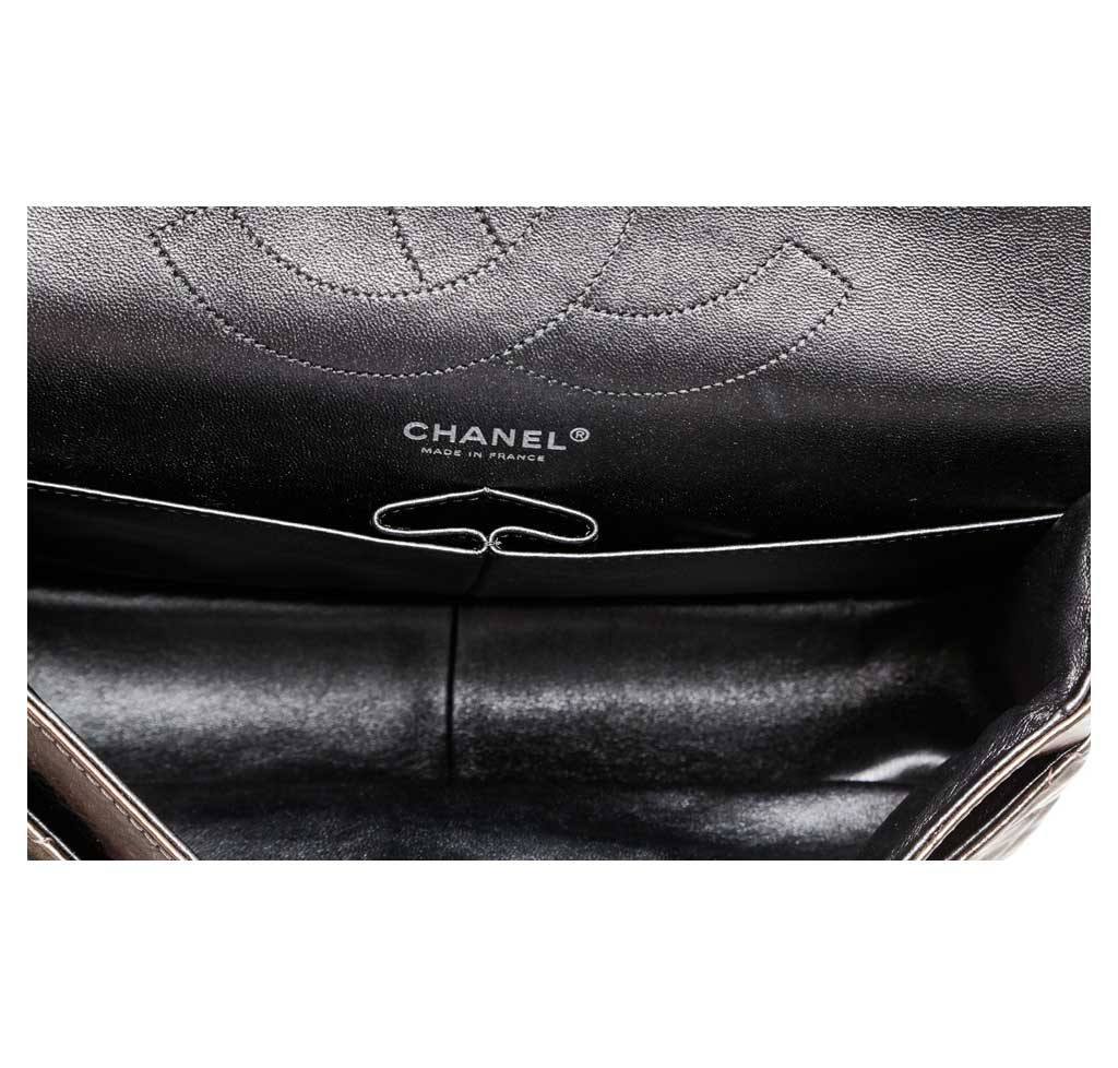 Chanel 2.55 Reissue Bag Silver Calfskin