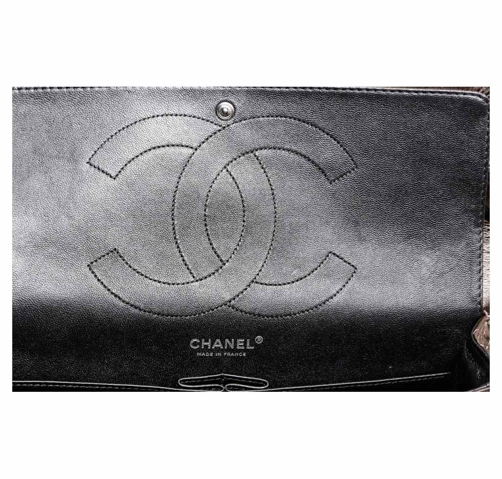 Chanel 2.55 Reissue Bag Silver Calfskin