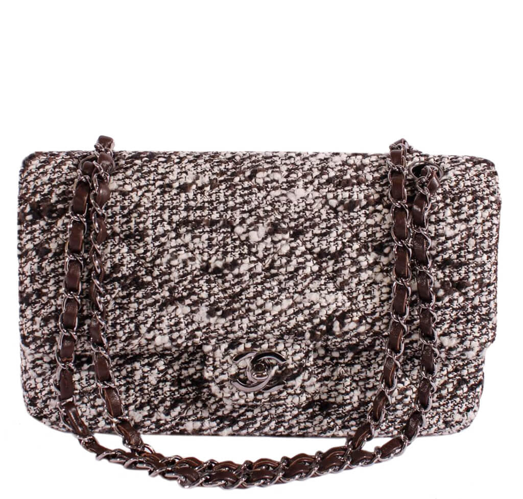 Chanel 2.55 Medium Bag Tweed Multi-Color