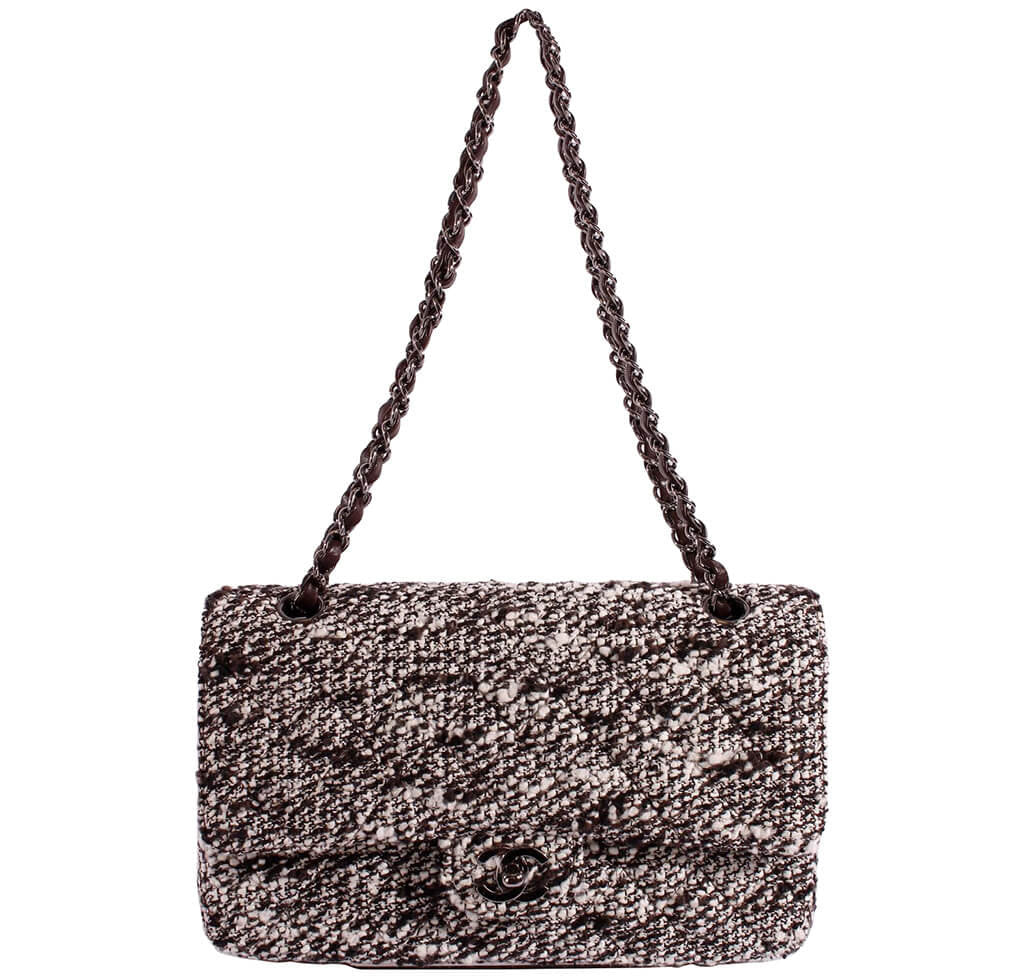 Chanel 2.55 Medium Bag Tweed Multi-Color