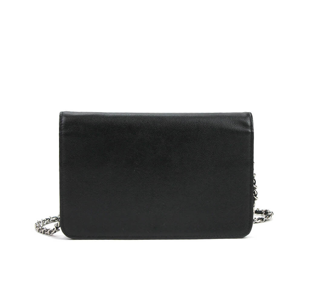 Chanel Wallet on Chain Bag Black Caviar Leather