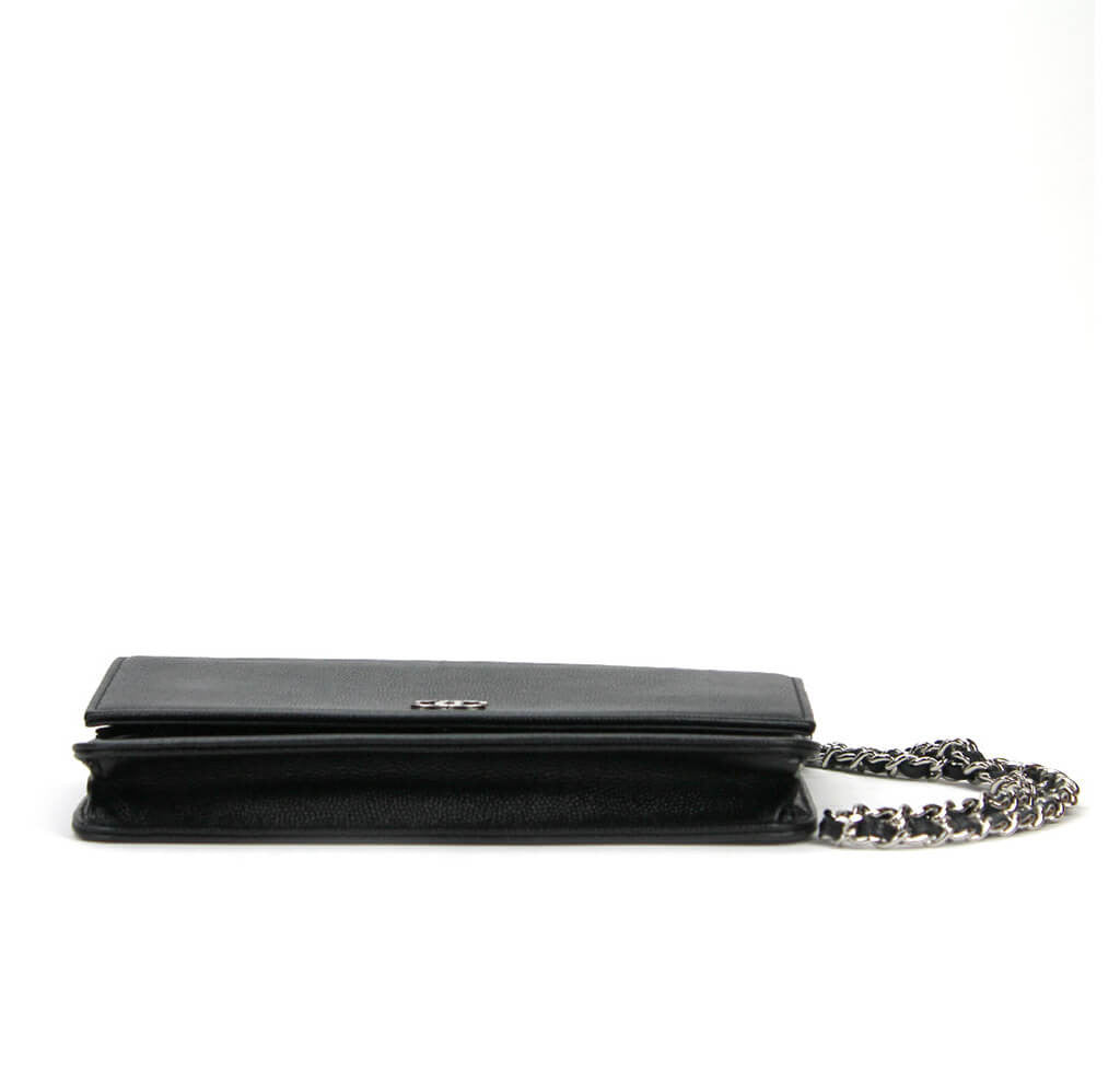 Chanel Wallet on Chain Bag Black Caviar Leather