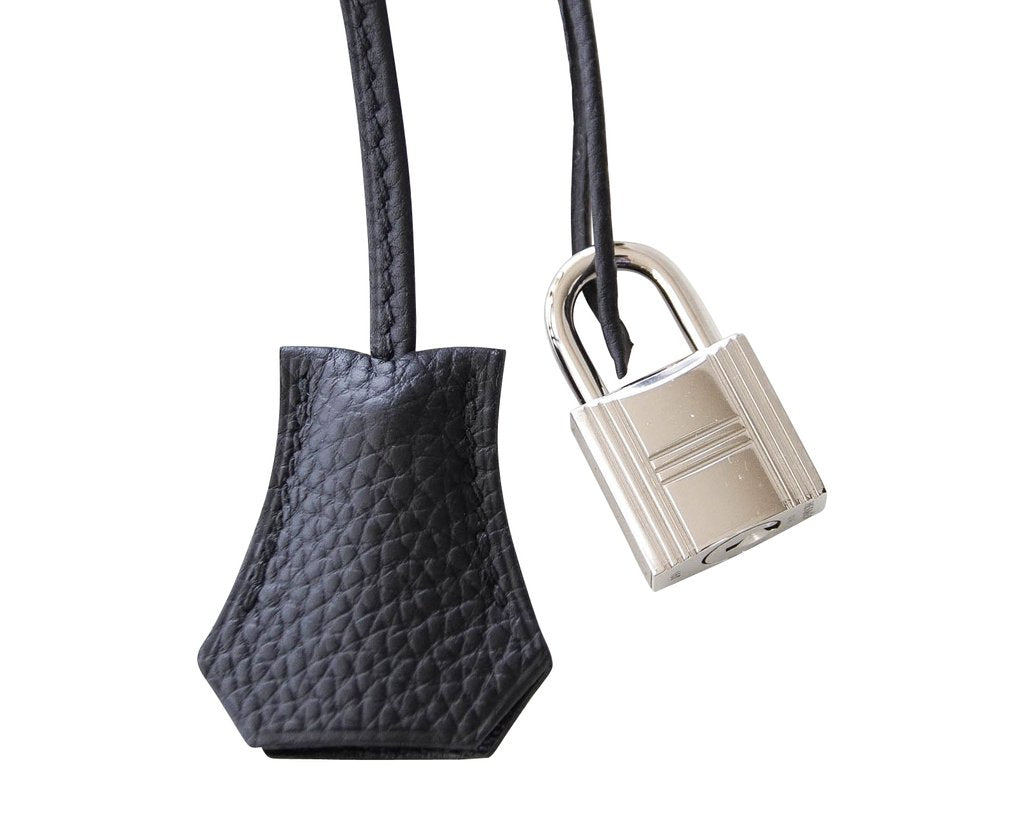 Hermès Kelly 28 Retourne Black Togo PHW Bag