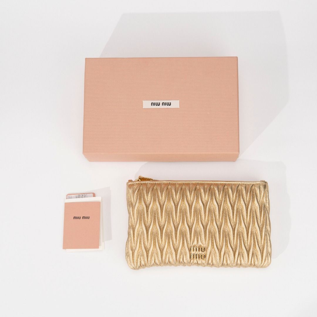 Miumiu hand-held bag pyrite color