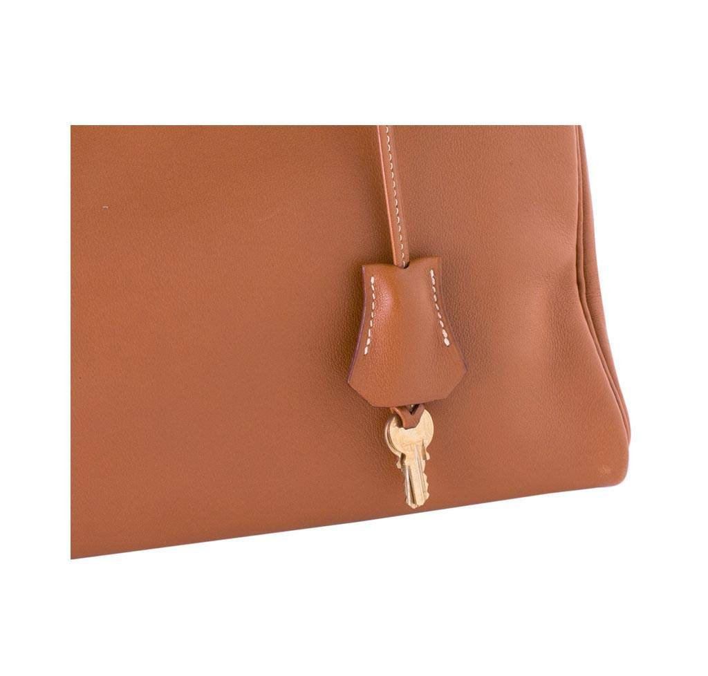 Hermès Kelly 32 Gold Gulliver Leathr Bag GHW