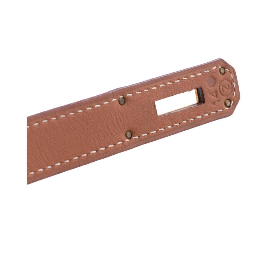Hermès Kelly 32 Gold Gulliver Leathr Bag GHW