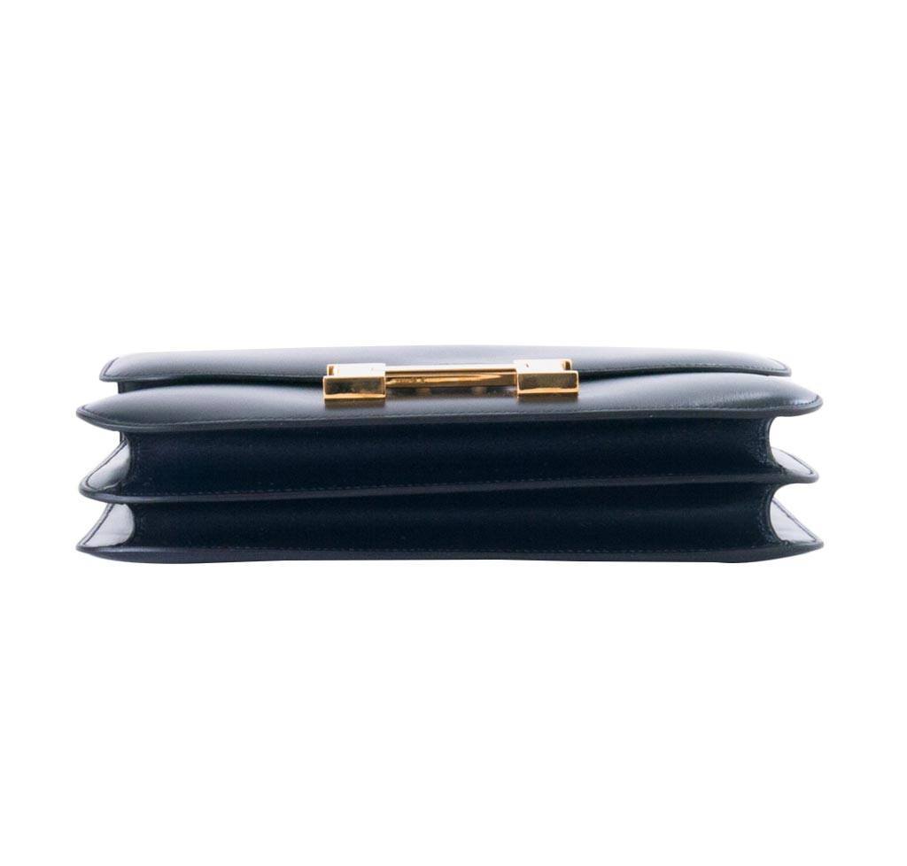 Hermès Constance 23 Navy Bag GHW