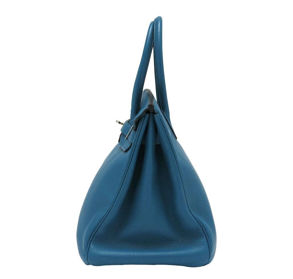 Hermès Birkin 35 Cobalt Togo Bag PHW