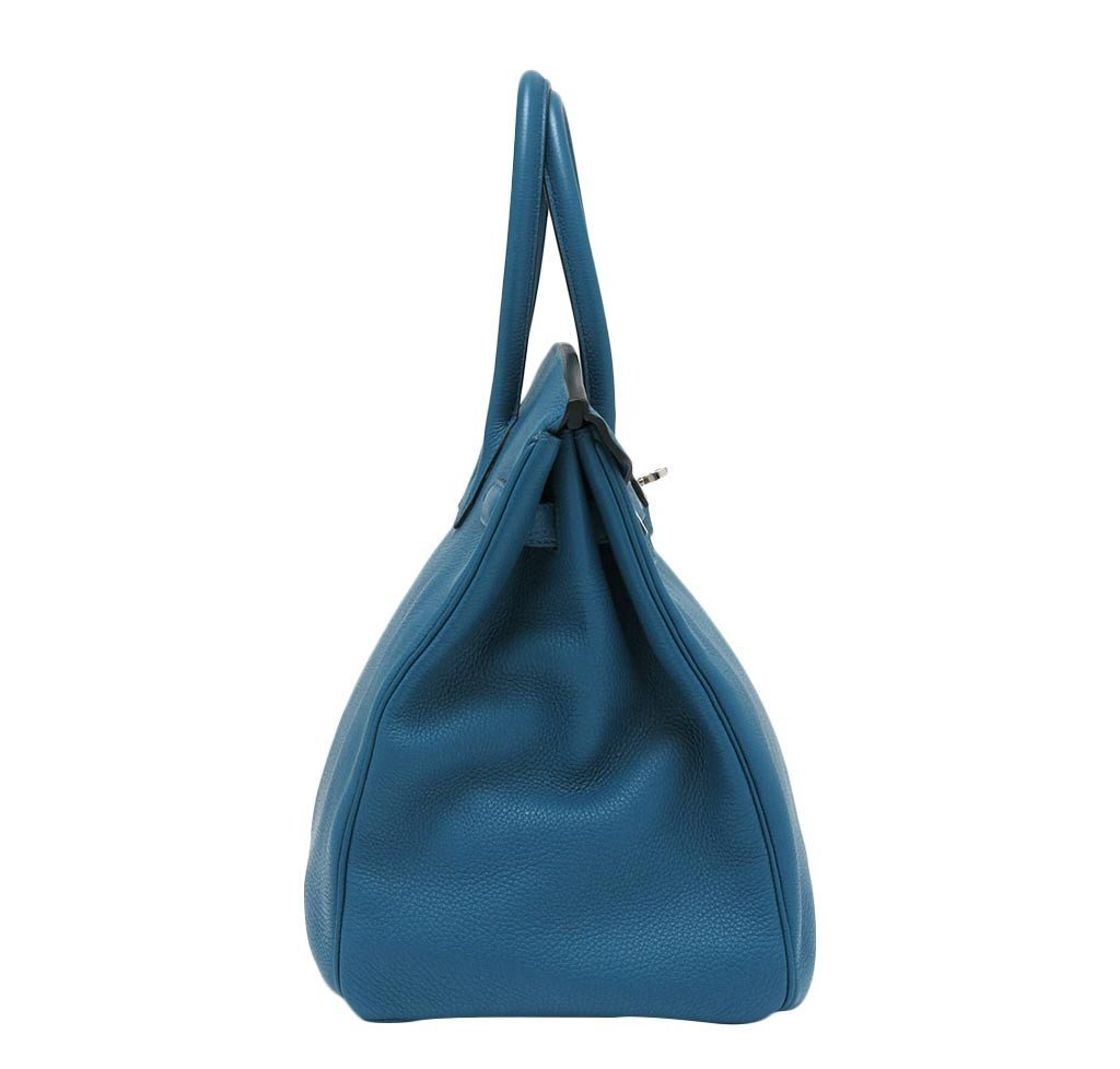 Hermès Birkin 35 Cobalt Togo Bag PHW