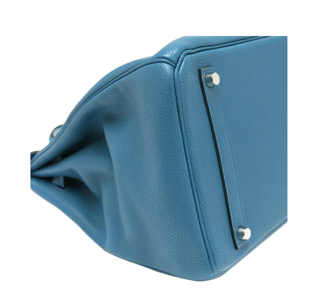 Hermès Birkin 35 Cobalt Togo Bag PHW