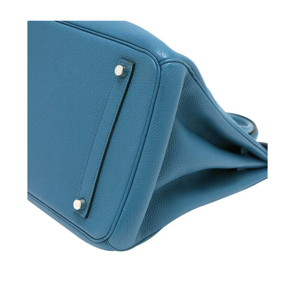 Hermès Birkin 35 Cobalt Togo Bag PHW