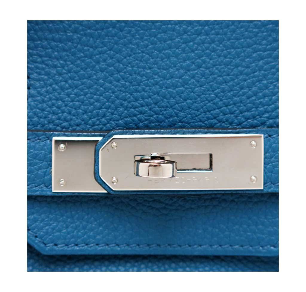 Hermès Birkin 35 Cobalt Togo Bag PHW