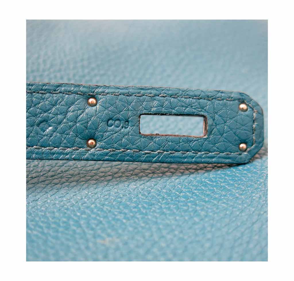 Hermès Birkin 35 Cobalt Togo Bag PHW