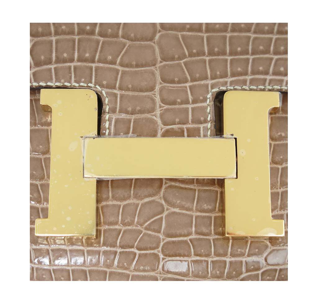 Hermès Constance 23 Light Beige Bag GHW