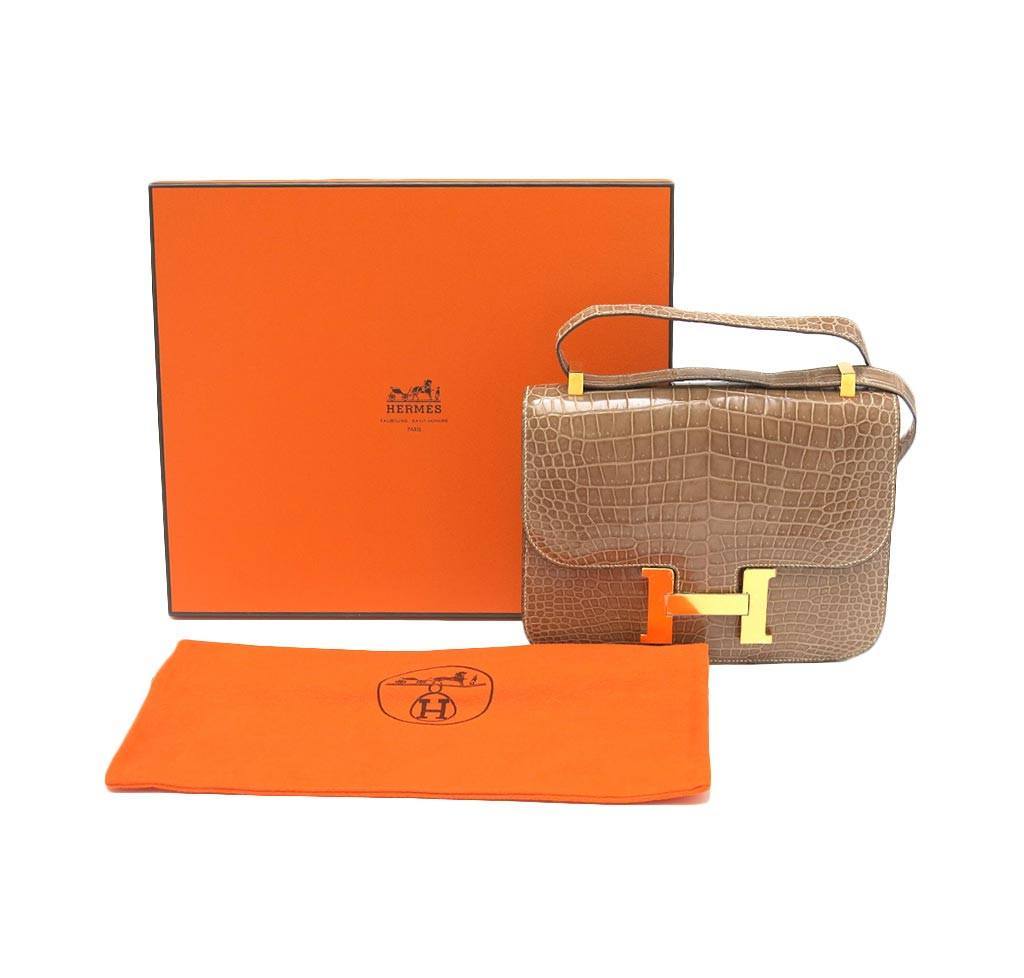 Hermès Constance 23 Light Beige Bag GHW