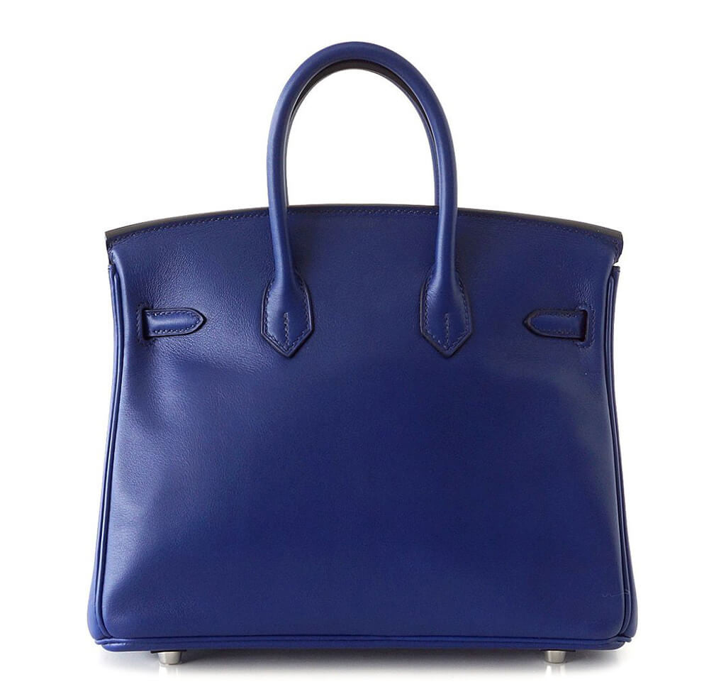 Hermès Birkin 25 Bleu Saphir Bag Swift Palladium