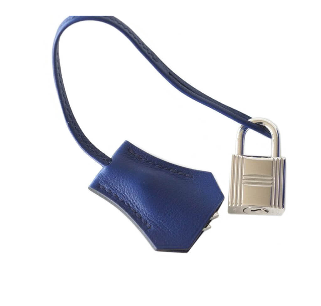 Hermès Birkin 25 Bleu Saphir Bag Swift Palladium