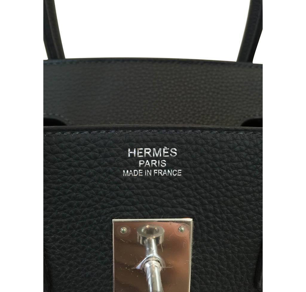 Hermès Birkin 35 Blue Ocean Bag PHW