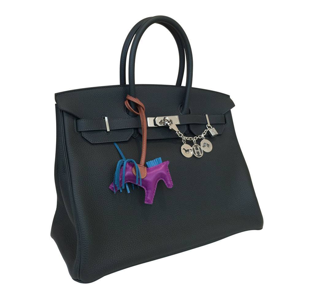 Hermès Birkin 35 Blue Ocean Bag PHW