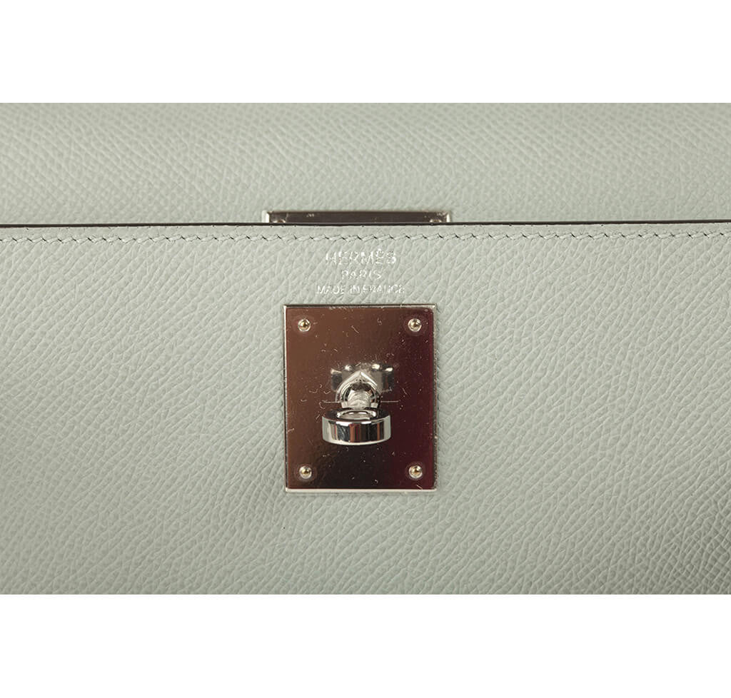 Hermès Epsom Kelly 28 Bleu Glacier Bag