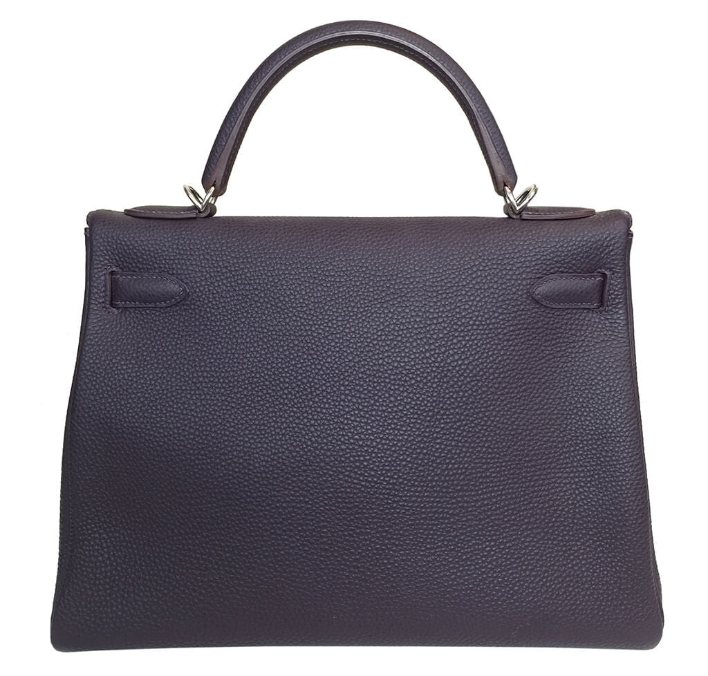 Hermès Togo Leather Kelly 32 Bag Marron
